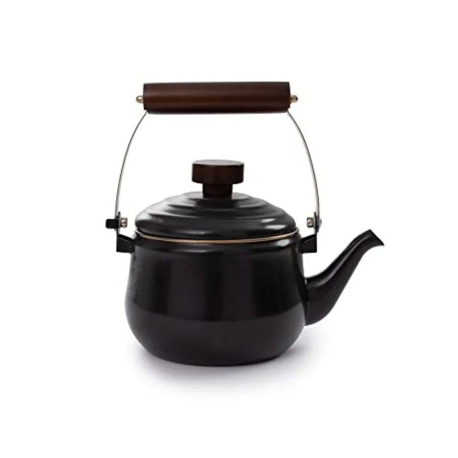 Vintage Enamel Tea Kettle