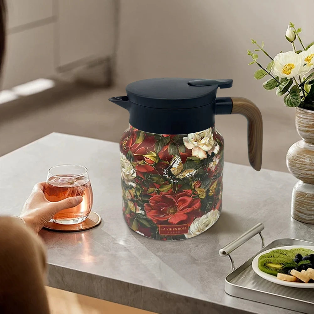 Vintage Floral Tea Bottle