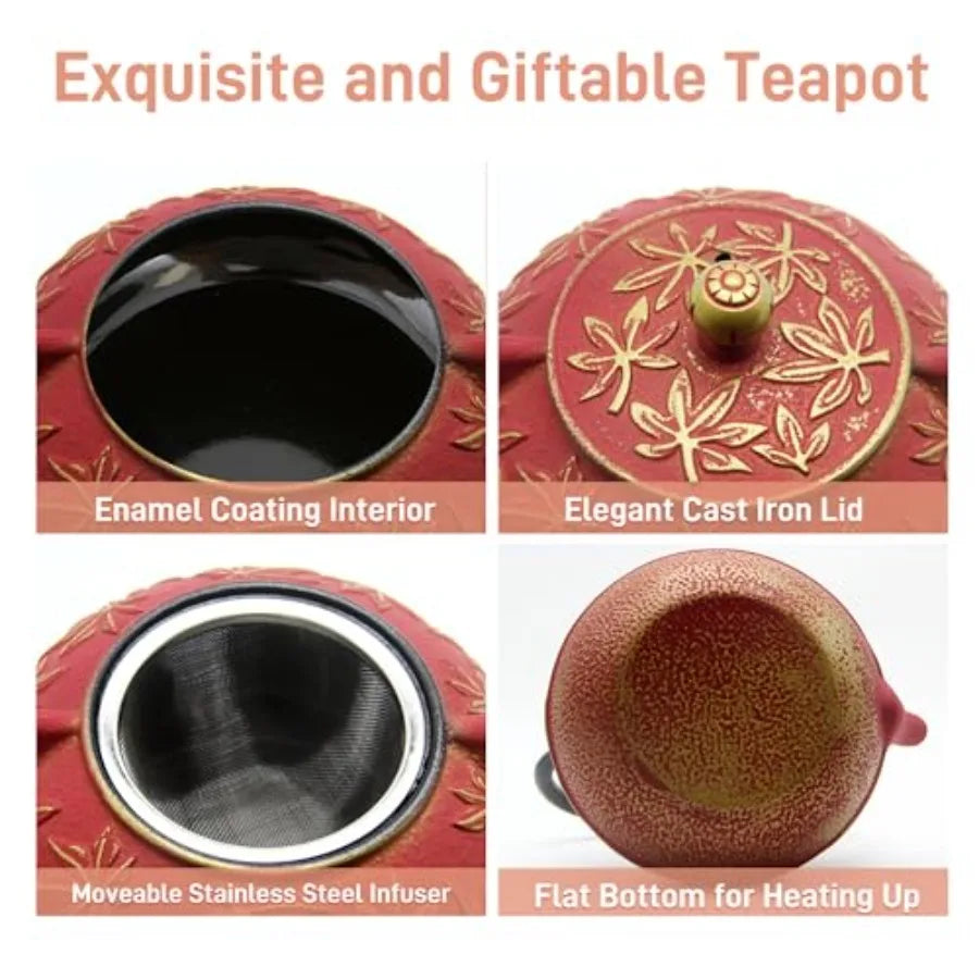 Cast Iron Tea Kettle with Infuser