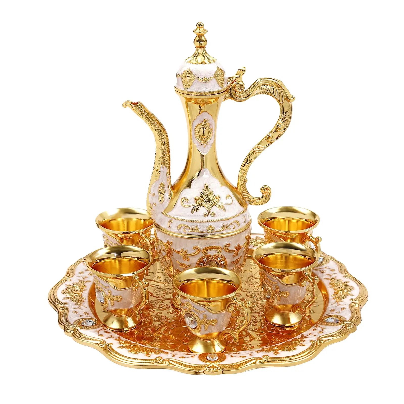 Turkish Tea Set with 6 Cups