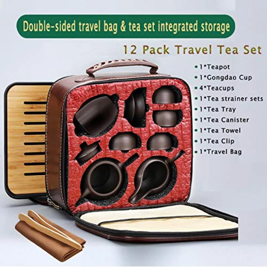 Ceramic Travel Tea Set