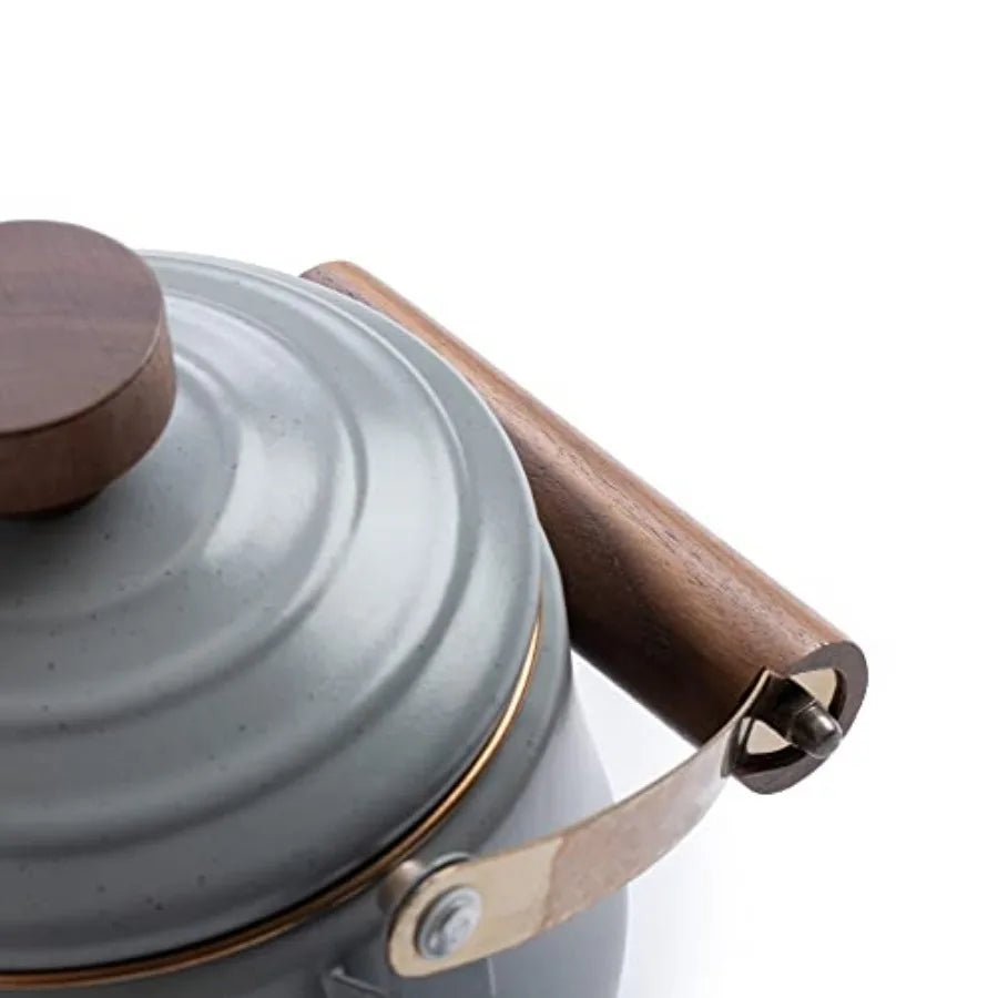 Vintage Enamel Tea Kettle