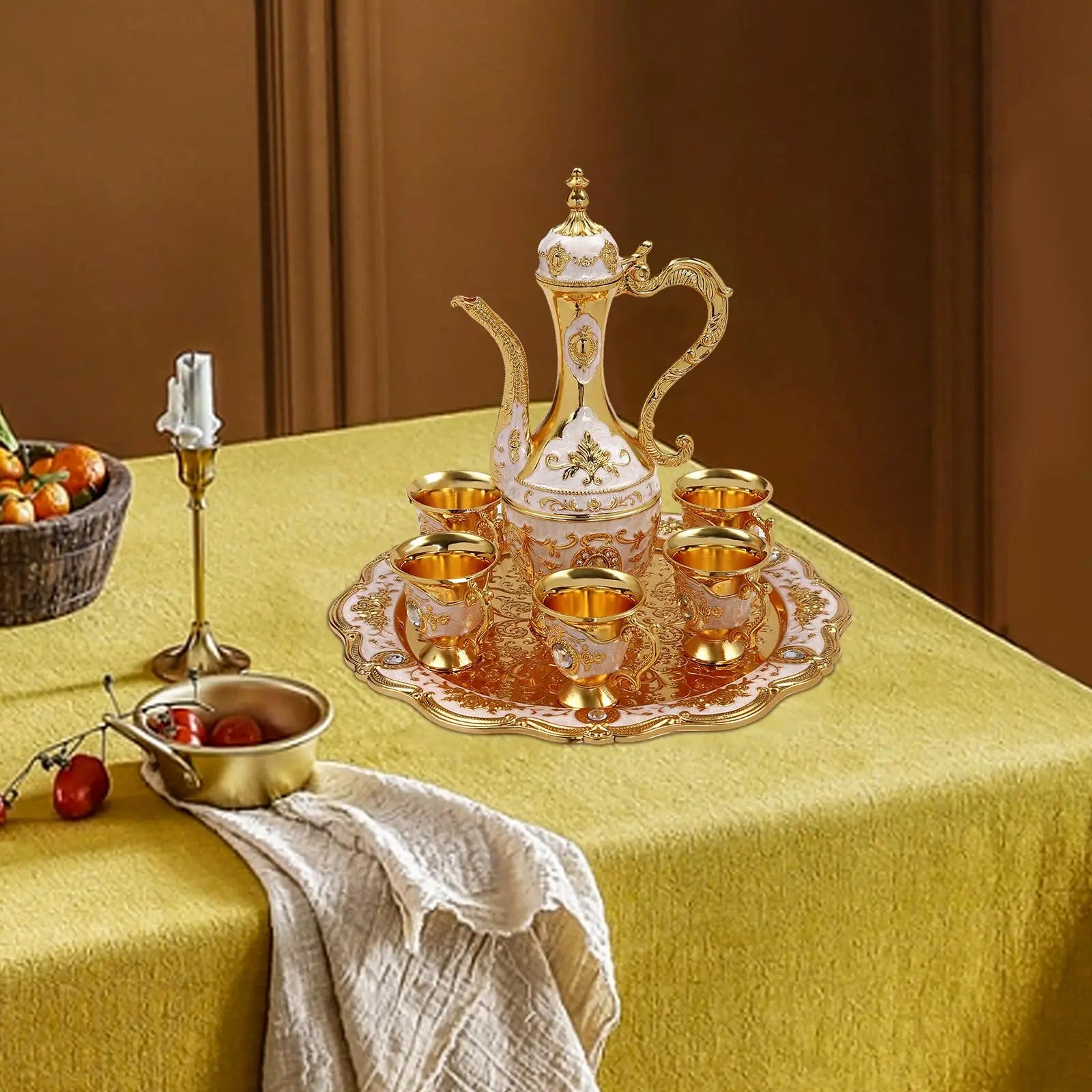 Turkish Tea Set with 6 Cups