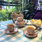 Porcelain Tea Set with Holder