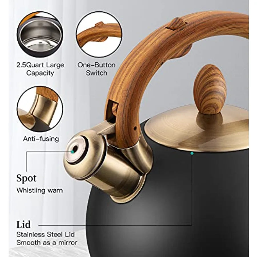 Stainless Steel Whistling Tea Kettle