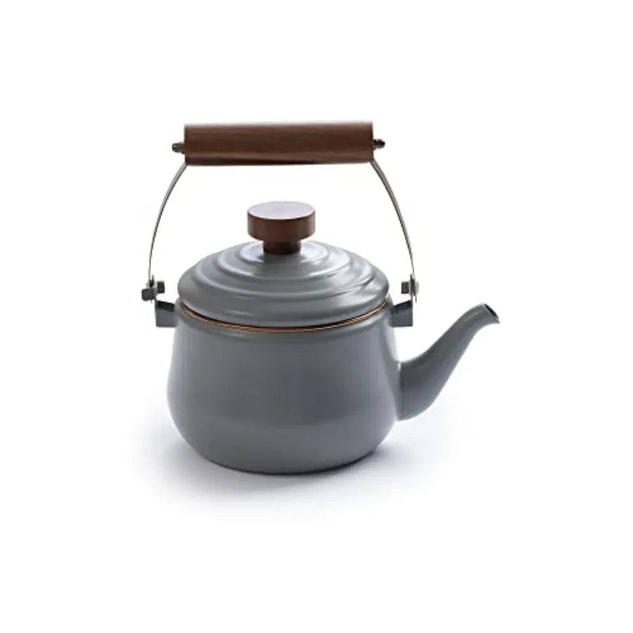 Vintage Enamel Tea Kettle