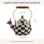 Courtly Check Whistling Kettle
