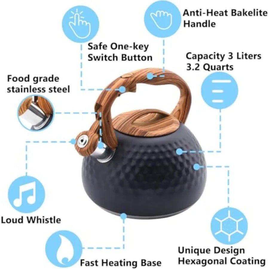 3.2 Qt Whistling Tea Kettle