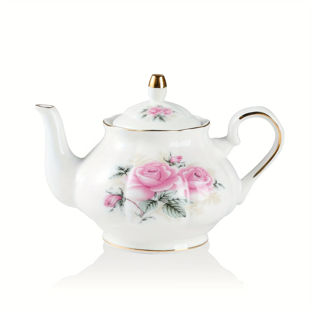 Floral Ceramic Teapot with Infuser