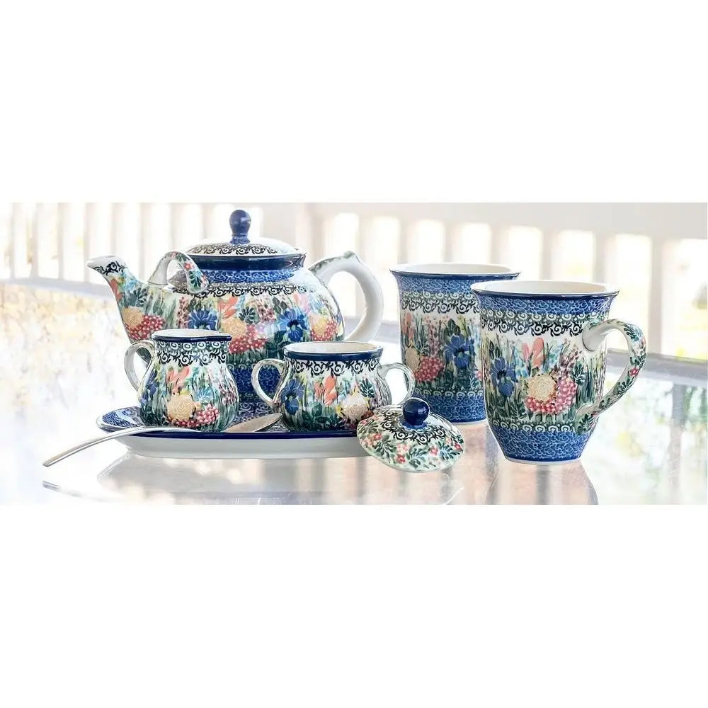 Blue Summer Blooms Teapot