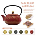 Cast Iron Tea Kettle with Infuser