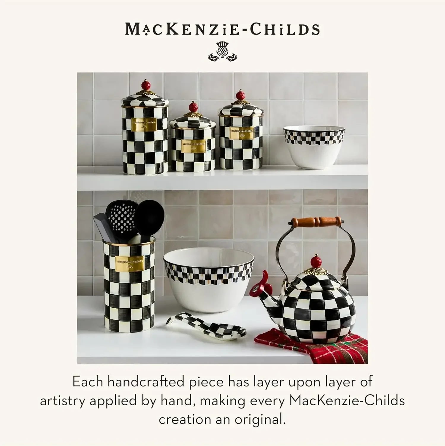 Courtly Check Whistling Kettle